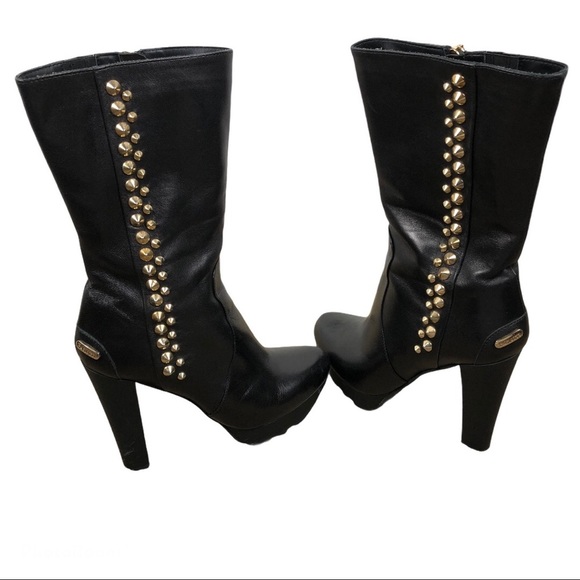 Cesare Paciotti Platform Booties Size 6 - Picture 1 of 6